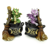 Puckator Ltd - Elements Baby Dragon in Magical Witches Cauldron