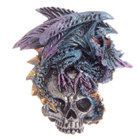 Dark Legends Silver Skull Dragon Magnet