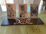 Triple Moon Pentagram Tarot Card Holder